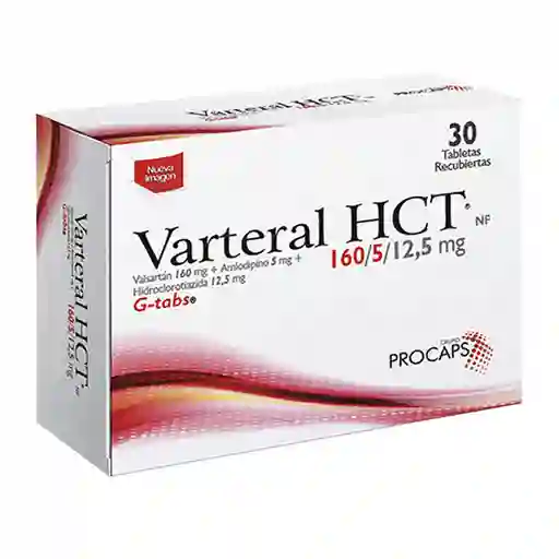 Varteral HCT Antihipertensivo en Tabletas Recubiertas