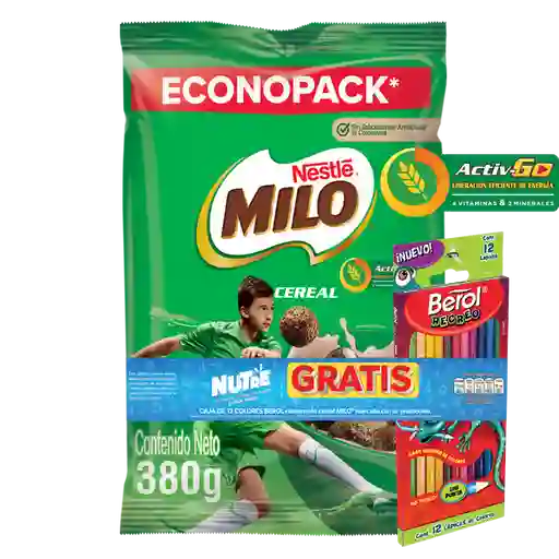 Milo Nestle Cereal Sabor A+ Colores