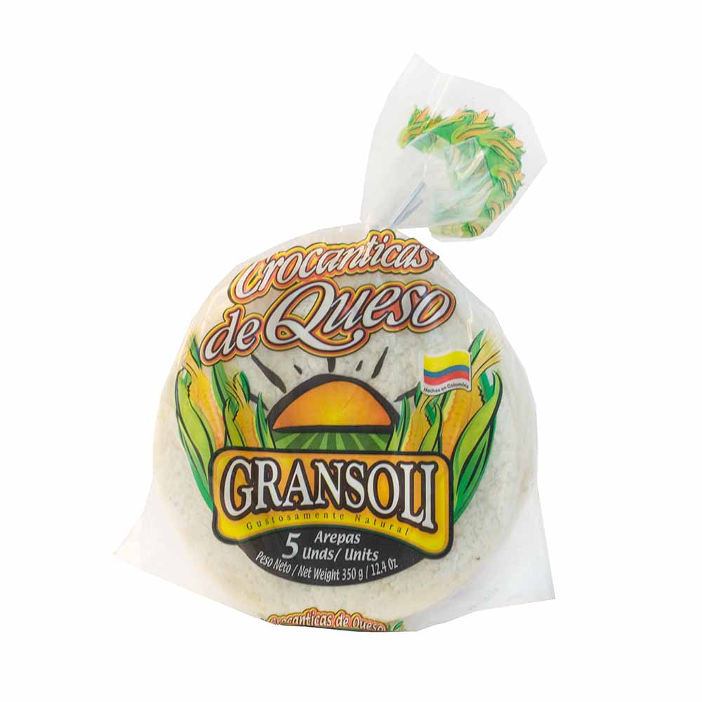 Gransoli Arepas Crocanticas de Queso 350 g
