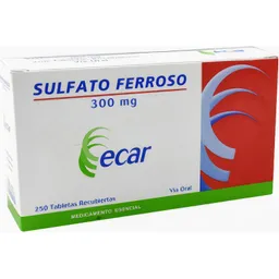 Ecar Sulfato Ferroso (300 mg)