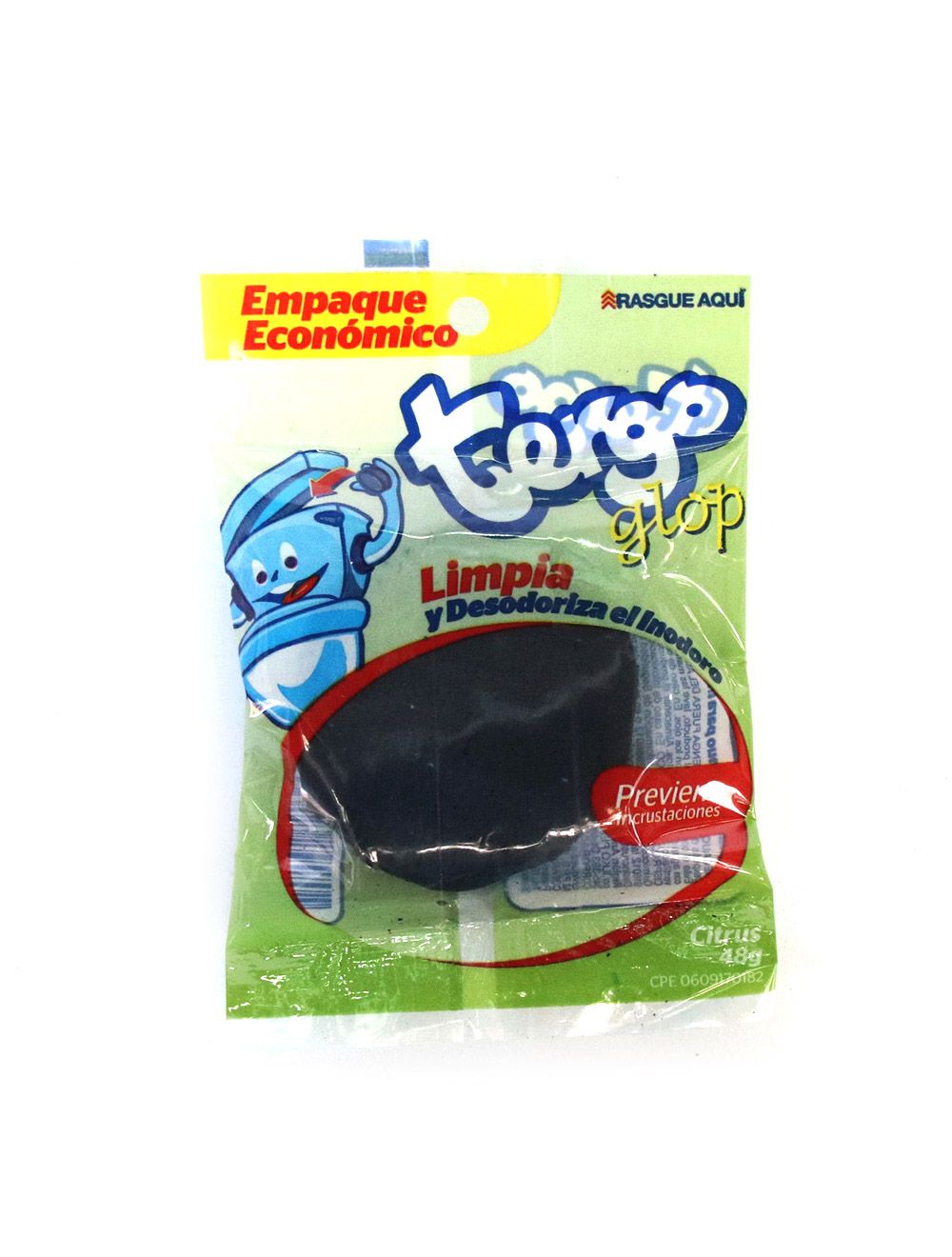 Tergo Limpiador de Inodoro Limpia y Desodoriza Aroma a Citrus 48 g