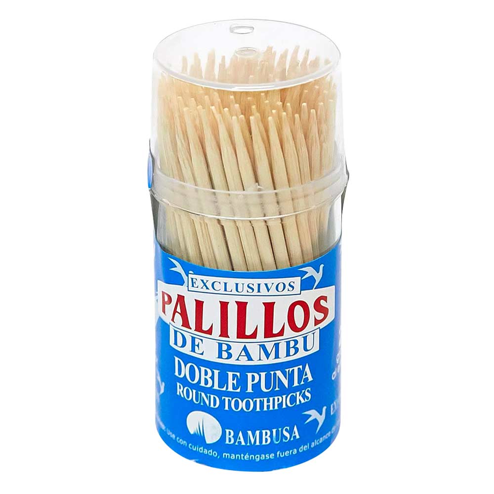 Bambusa Palillos de Bambú Doble Punta 24 und