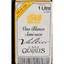 Grajales Vino Blanco Sauvignon Blanc Valtier Casa