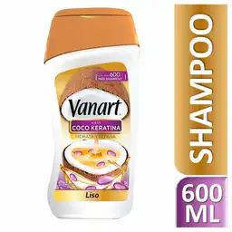 Vanart Shampoo Capilar Liso Coco Keratina 600 Ml