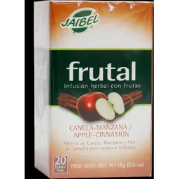 Jaibel Frutal Infusión Herbal con Frutas Manzana y Canela