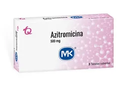 Azitromicina Tabletas Cubiertas x 3 Unidades