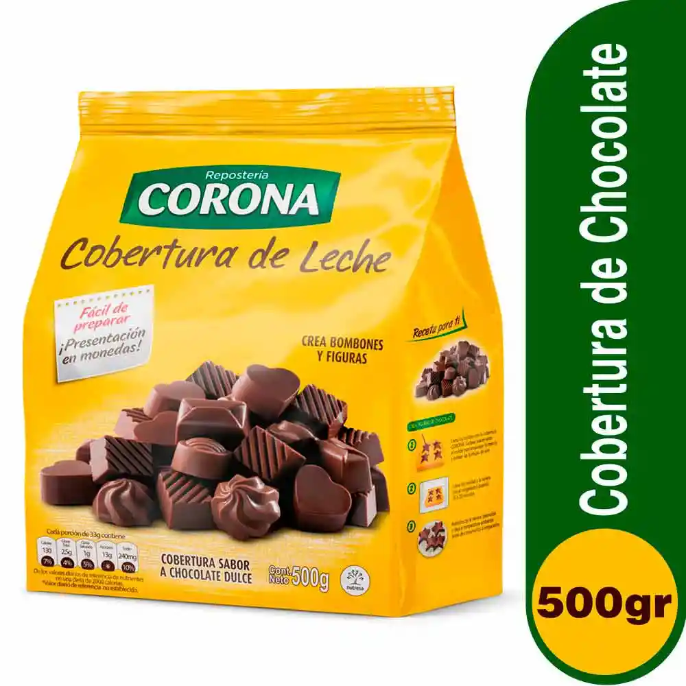 Corona Cobertura Sabor Chocolate Dulce