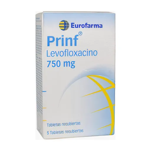 Prinf Eurofarma Colombia Levofloxacino 750Mg 5 Tbs 3 +