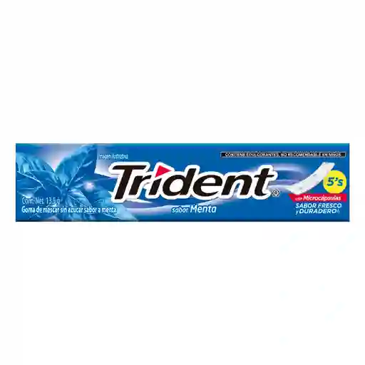 Trident Chicle Sabor a Menta 
