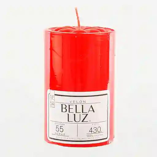 Bella Luz Velón N° 5A Color Rojo