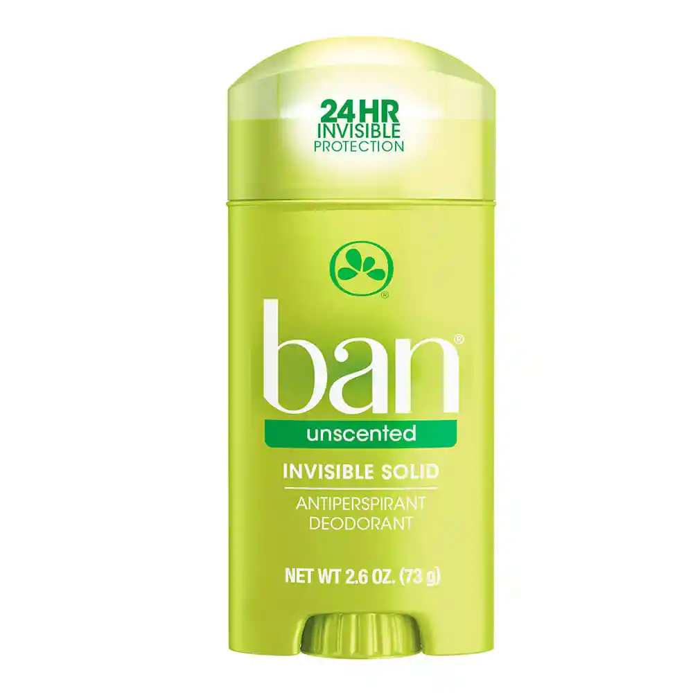 Ban Desodorante Invisible Unscented en Barra