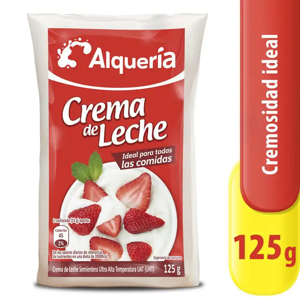 Alqueria Crema de Leche Semientera