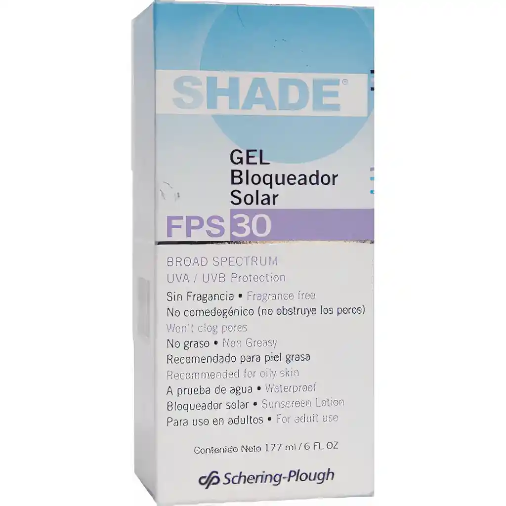 Shade Bloqueador Solar en Gel Fps30