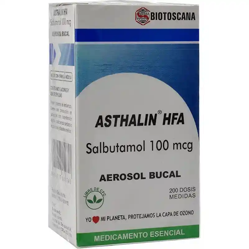 Asthalin Hfa Aerosol Bucal  Biotoscana