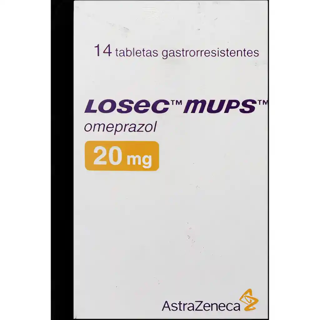 Losec Mups Astra Zeneca Colombia 20 Mg 14 Tabletas (A)