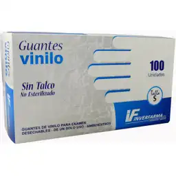 Inverfarma Guante Examen Vinilo TamaÃ±o S x 100 Uds