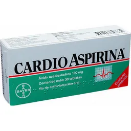 Cardioaspirina Bayer 100 Mg 30 Tabletas