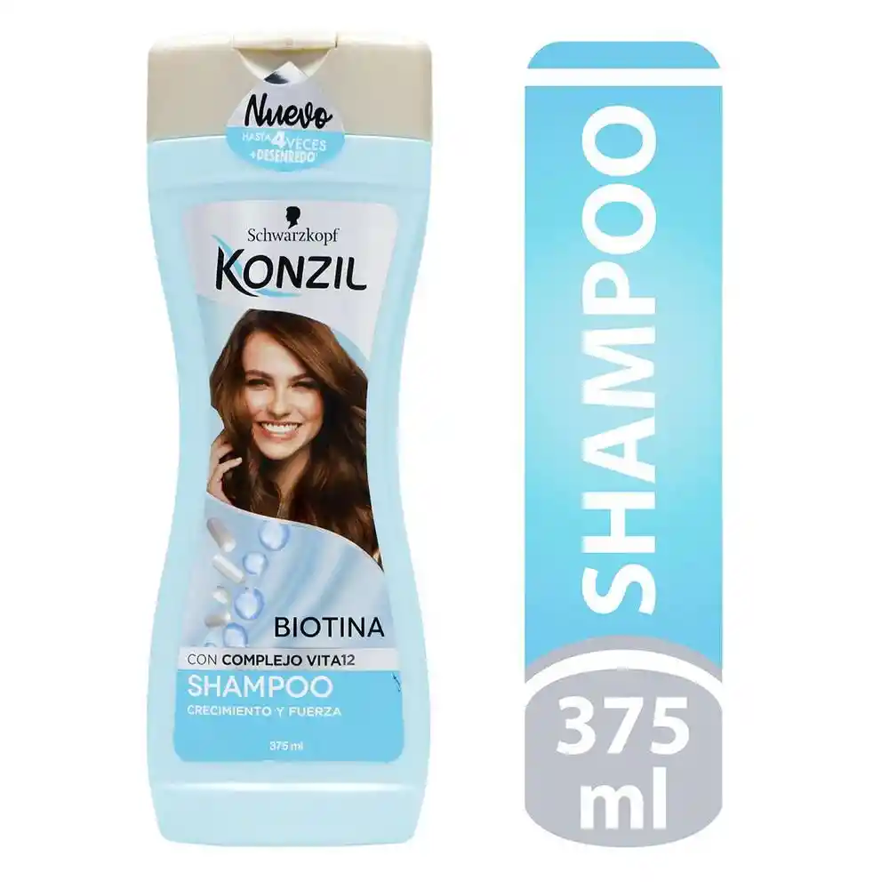 Konzil Shampoo Biotina Crecimiento y Fuerza