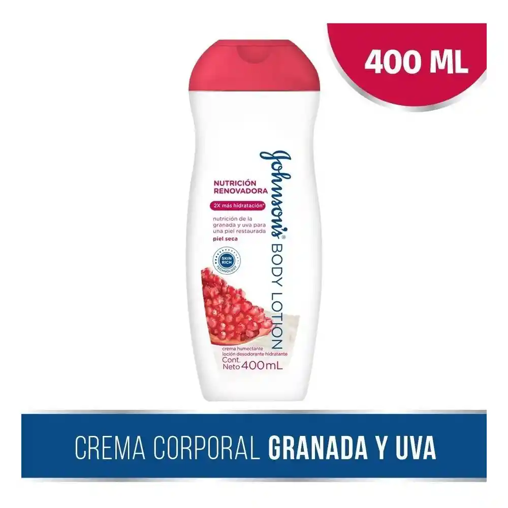 Johnson's Crema Corporal Granada y Uva