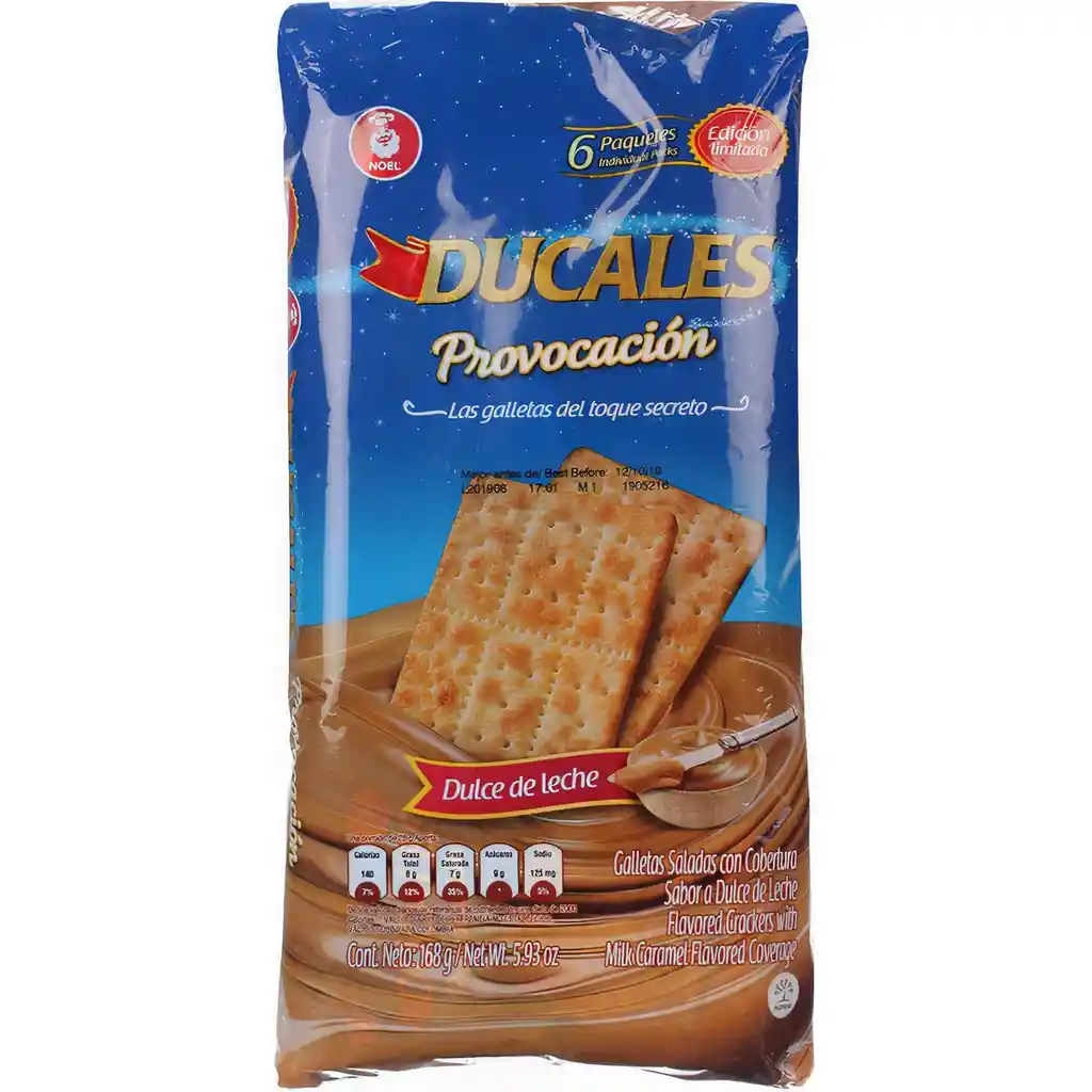 Ducales Galletas Provocación Dulce De Leche 6 Unidades