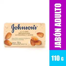 Johnsons Jabón Nutri Spa Reparadora Almendras y Avena en Barra