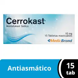 Cerrokast Tabletas Masticables (10 mg) 