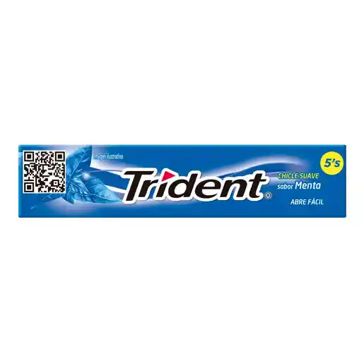 Trident Chicle Sabor a Menta 
