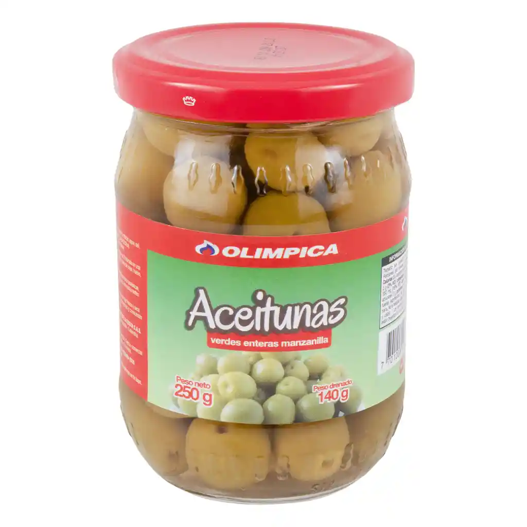 Aceitunas Verdes Enteras Manzanilla Olímpica 