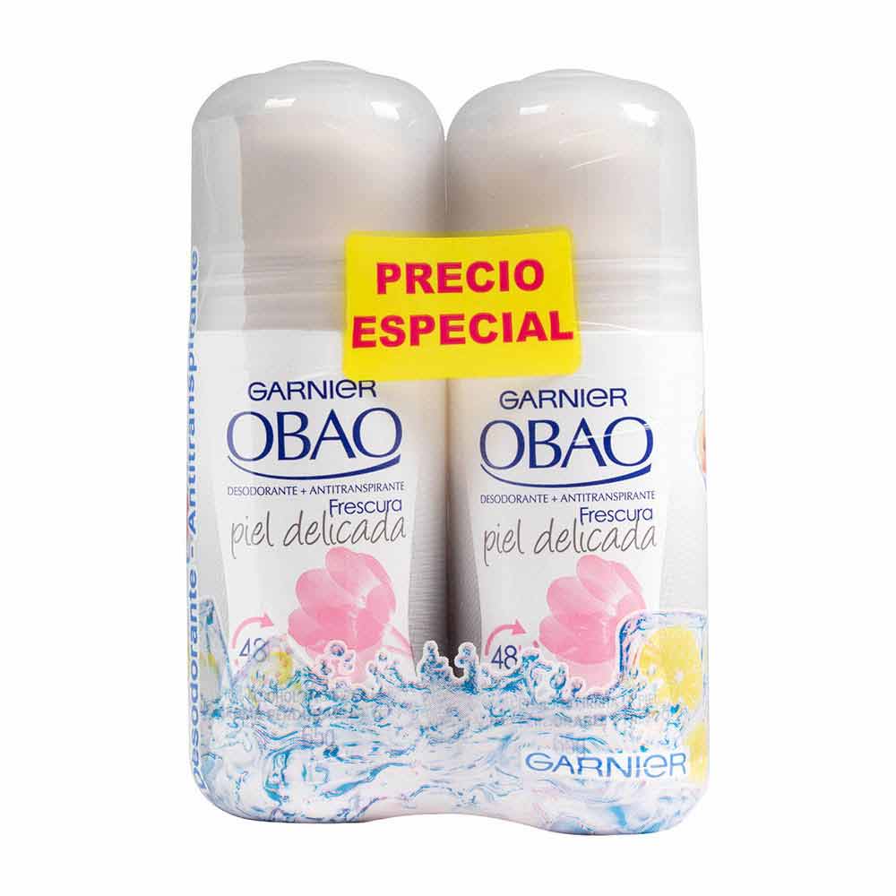 Garnier-Obao Desodorante para Piel Delicada en Roll On 2 x 65 g