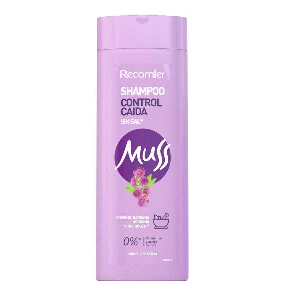 Muss Shampoo Control Caída sin Sal 400 ml