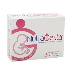 NutraGesta Complemento Multivitamínico Prenatal- Capsulas Blandas de Gelatina