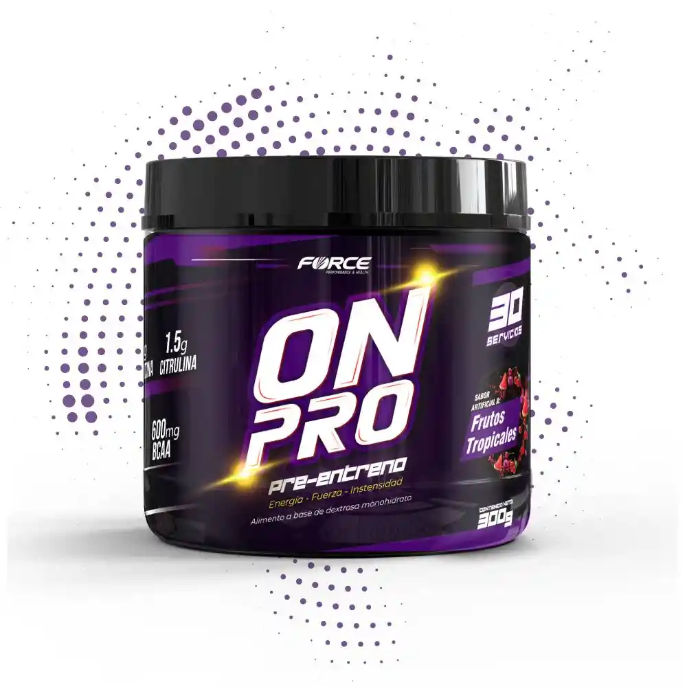 On Pro Pre entreno 300gr 30 servicios