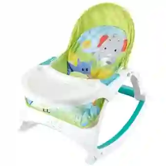 Silla Mecedora Vibradora Crece Conmigo Bebe con Bandeja Elefante