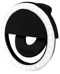 Aro De Luz Recargable Usb Para Celular, Selfie Ring 36 Led negro