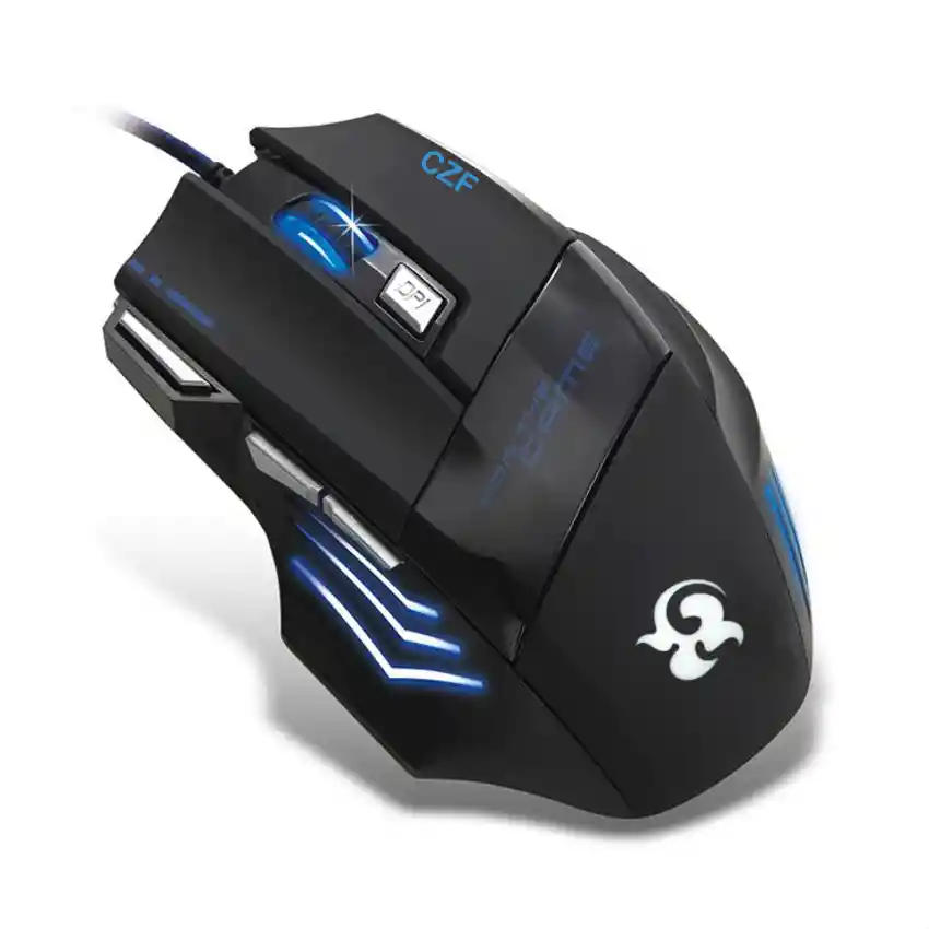 Mouse Gamer Usb 7 Botones K61, 800/1200/1600/2400/3600dpi