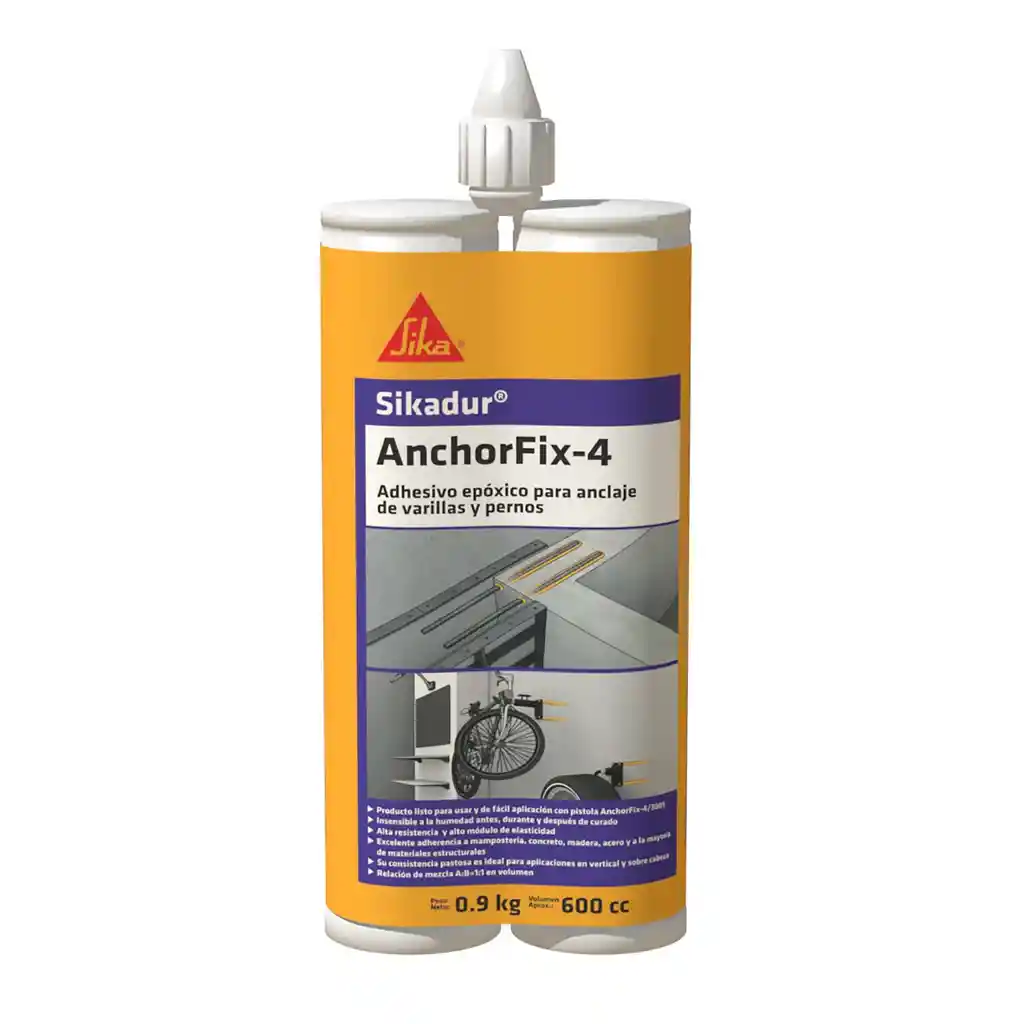 Sikadur AnchorFix-4 Adhesivo de anclaje de varillas y pernos 600