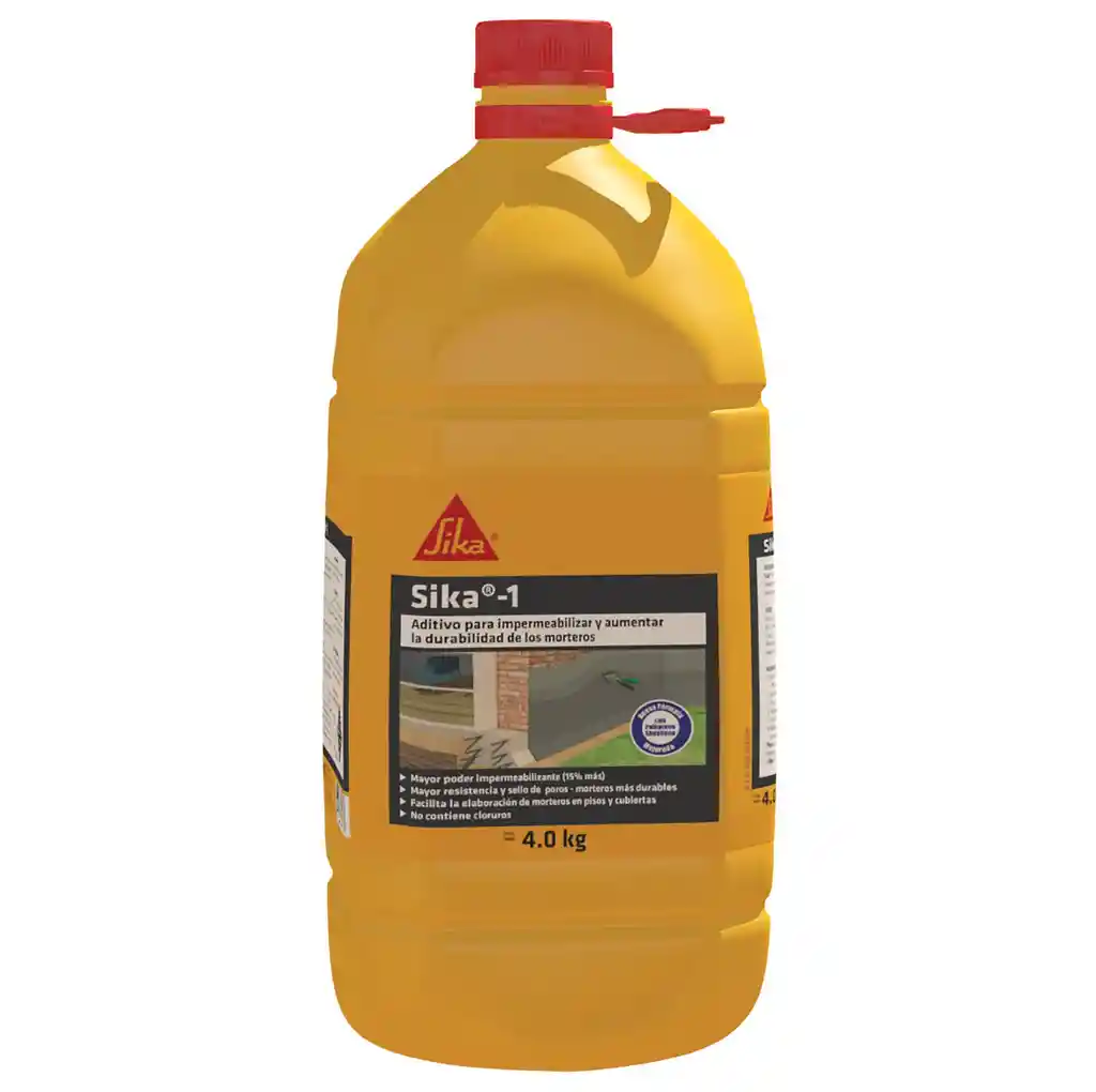 Sika-1 Aditivo impermeabilizante morteros y concretos 4kg