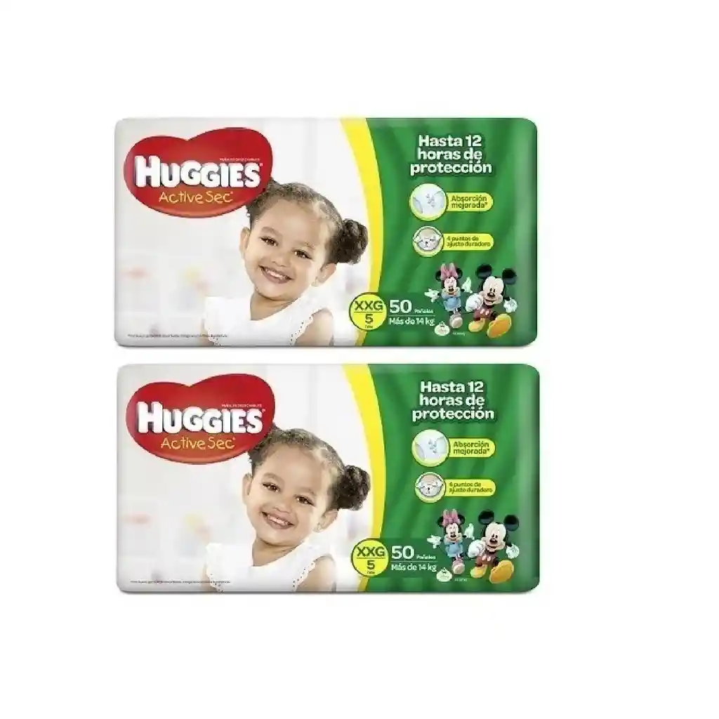  Panales  Huggies  Etapa 5X 100 Bebe 
