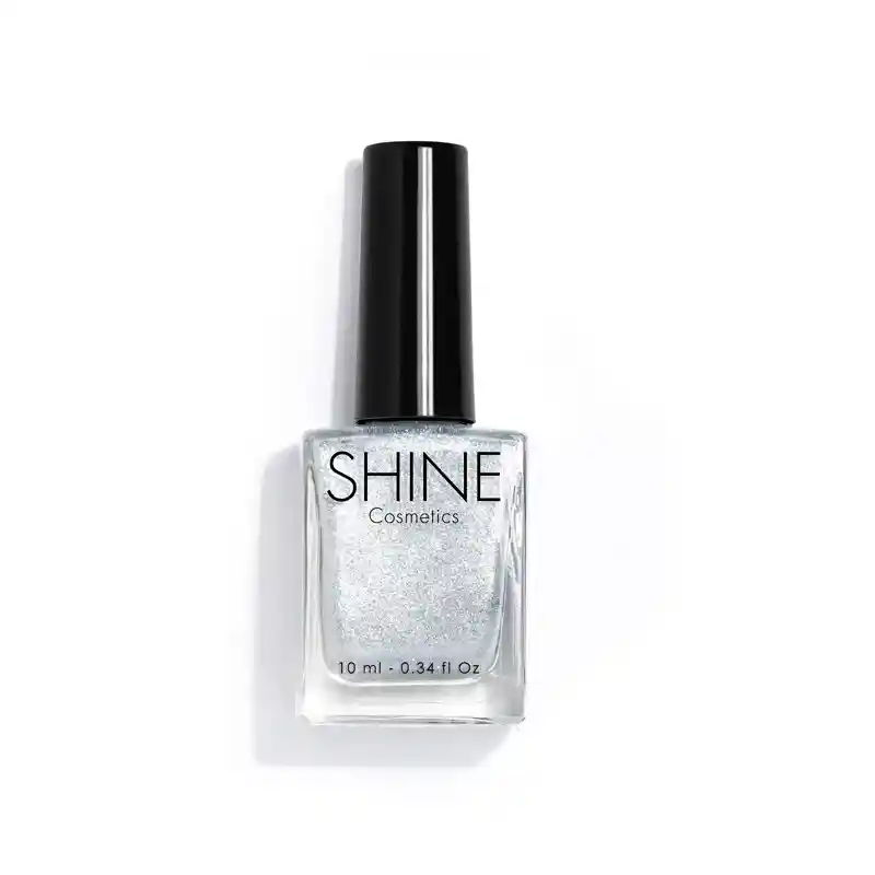 SHINE COSMETICS Esmalte De Uñas Glitter Silver