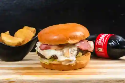 Hamburguesa con Salsa Champiñones