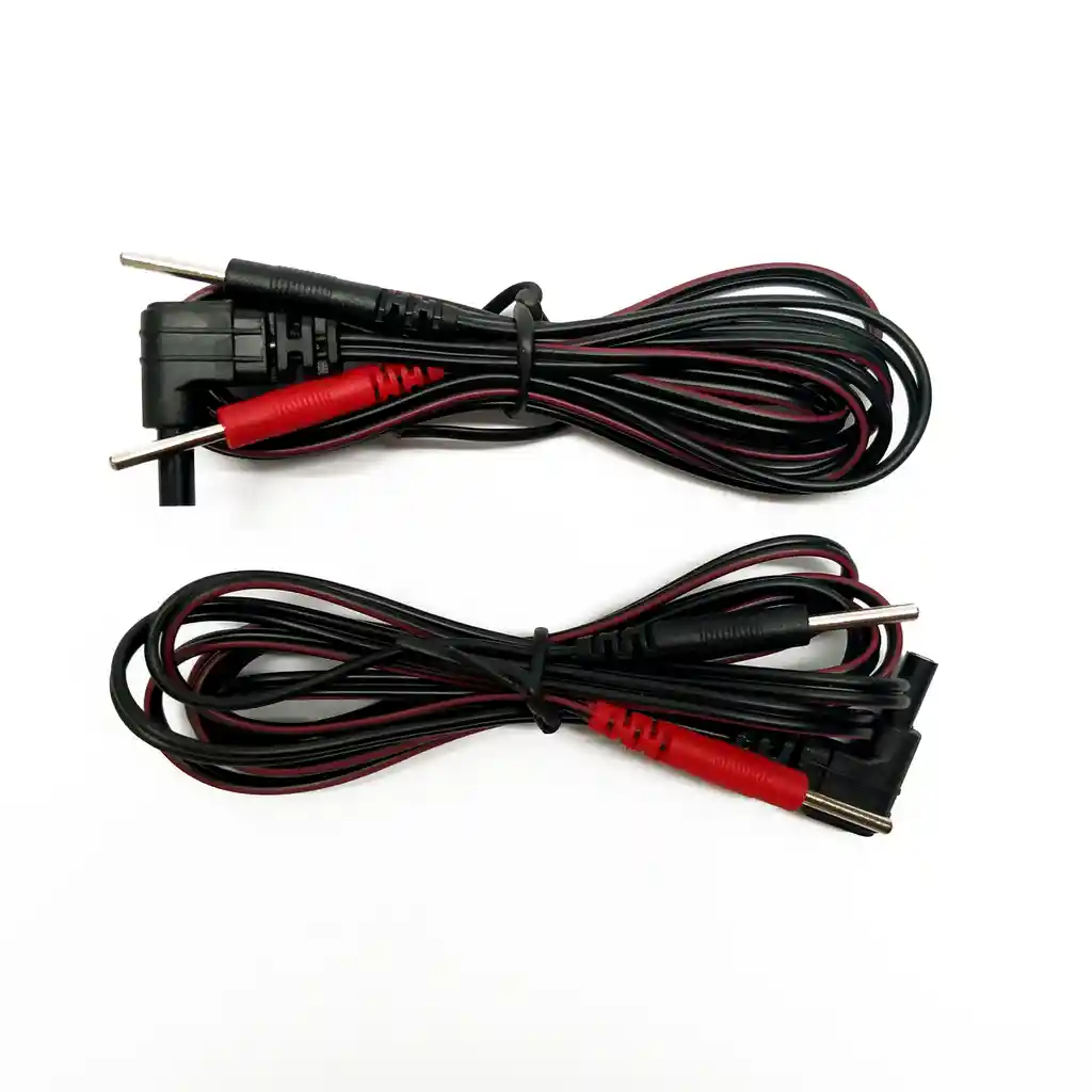 2 Cables Para Tens Ems Tipo Aguja 2 Salidas