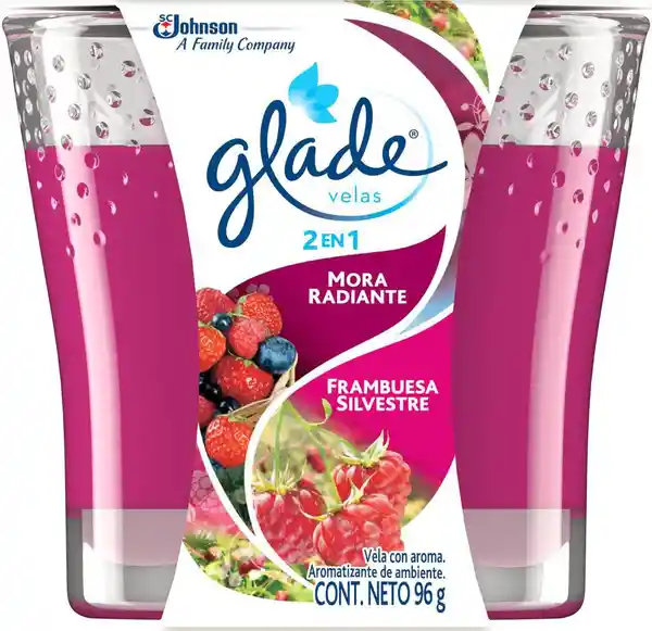 Glade Ambientador Vela Frutos Rojos Cocoon