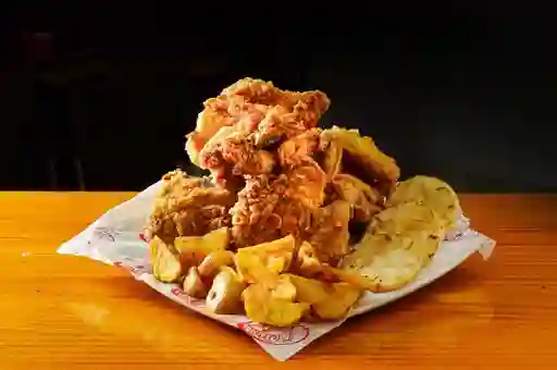 Pollo Broaster + Papa Amarilla