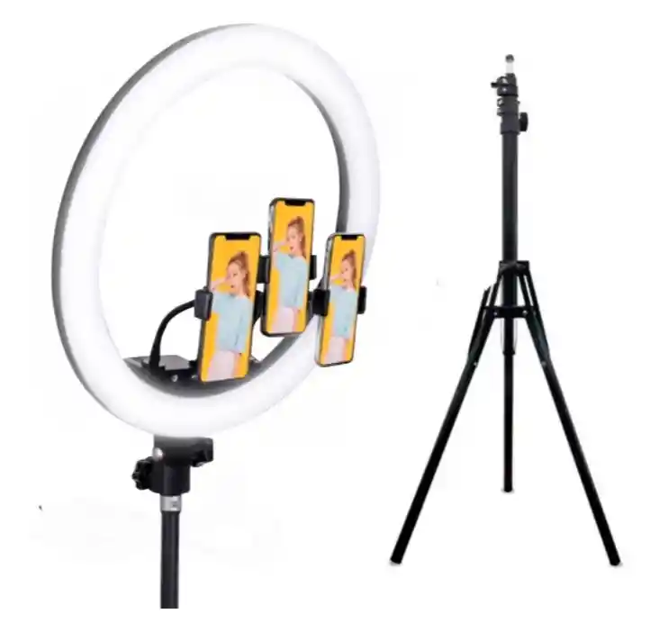 Aro Luz Led 45 Cm Fotos Selfie Con Trípode + Soporte Celular