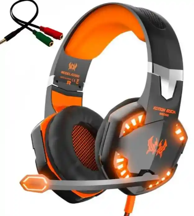 Audifonos Gamer En Diadema Kotion G2000 Microfono Usb Y Led