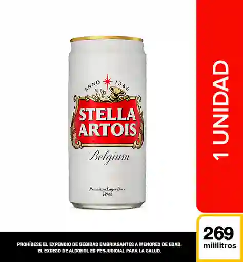 Cerveza Stella Artois Lta 269ml