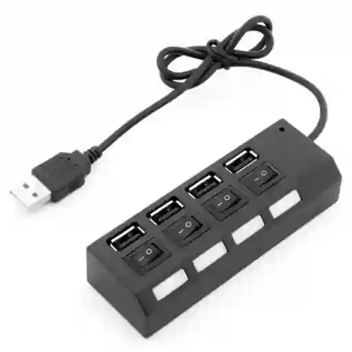 Hub Usb 2.0 Genérico Con 4 Puertos