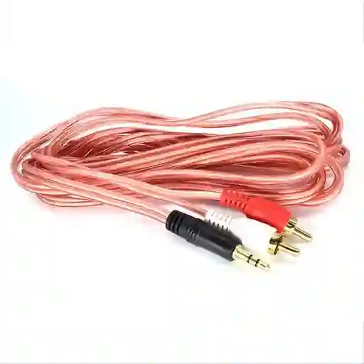 Cable Auxiliar Genérico 2 en 1 Transparente