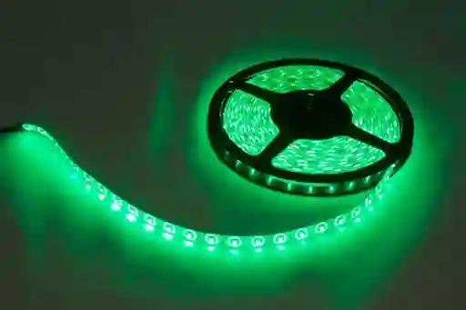 Cinta Led Genérico Luz Verde Rollo De 5 Metros + Adaptador 12v 2amp