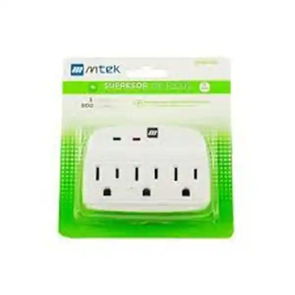 Mtek Supresor De Picos 3 Puertos